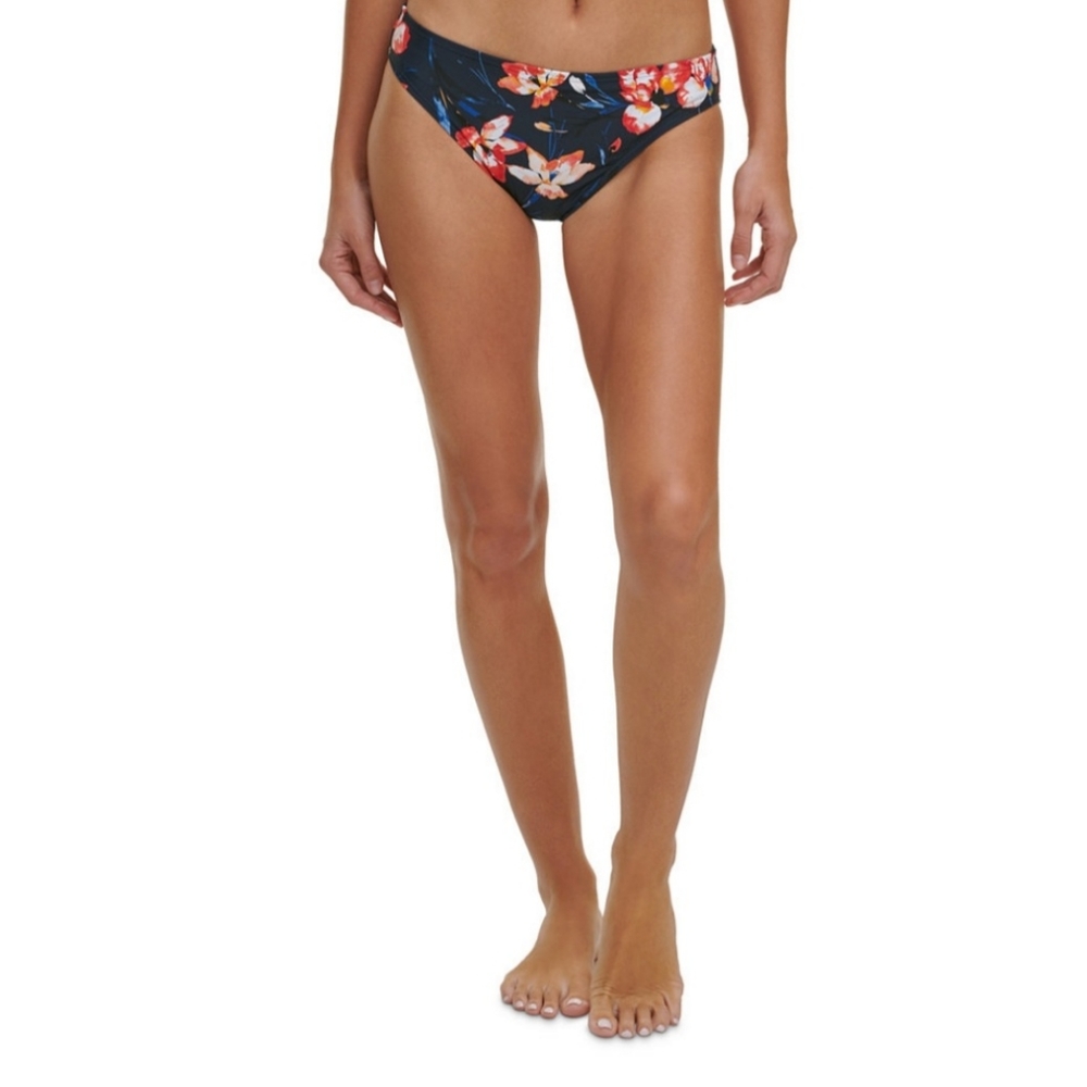 TOMMY HILFIGER * Bold floral print bikini bottoms SIZE MEDIUM NWT